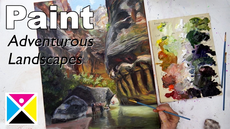 Video thumbnail — Paint Adventurous Landscapes, the Eons lesson on artzXpress